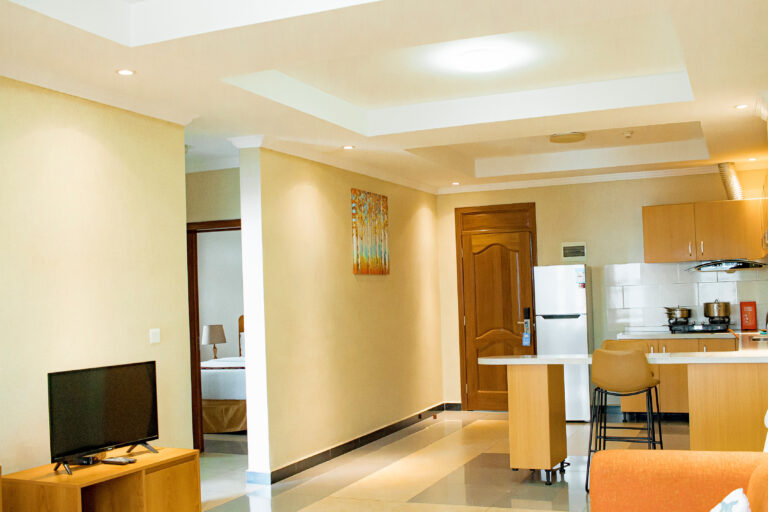 Kitchen and Living room